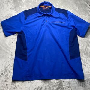 5.11 Freedon Flex Polo Shirt Mens XL Two Tone Blue Tactical Snap‎ Performance